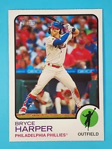 2022 Topps Heritage Bryce Harper Philadelphia Phillies #245 - Foto 1 di 2