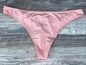 Victoria's Secret Sexy Smooth Satin Everyday Perfect Thong Panty LARGE - Picture 1 of 3