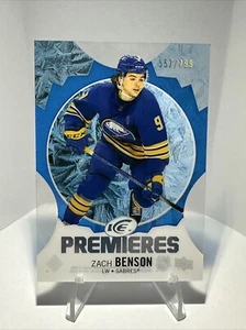 Zach Benson 2023-24 UD ICE Premieres /799 #155 Buffalo Sabres - Picture 1 of 9