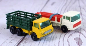 LESNEY MATCHBOX #58 DAF GIRDER TRUCK, No 4 STAKE TRUCK 1960's - Picture 1 of 11
