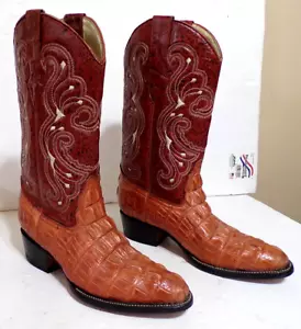 Authentic High Quality LAGARTO 6 Men / 8 Women Leather Crocodile Western Boots - Picture 1 of 7