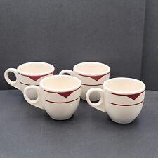 Vintage Art Deco Diner Coffee Cups Demitasse Espresso Set of 4 Homer HLC