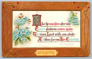 AK Künstler signiert H.M. Burnside Ostergrüße um 1900 geprägt - Bild 1 von 2