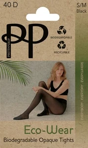 Pretty Polly Eco-Wear Opaque Tights 40 Denier Sustainable Biodegradable Hosiery - Picture 1 of 4