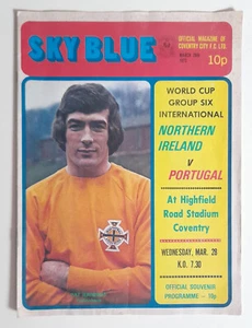 Northern Ireland v Portugal Programme March 28th 1973 World Cup Coventry City - Picture 1 of 1