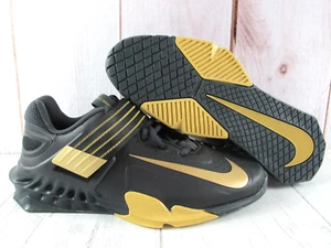 Nike Savaleos Weightlifting Black Gold Shoes CV5708-001 ~ Men’s Size 6.5 - Picture 1 of 11