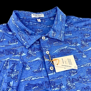 Polo Peter Millar Crown estiva comoda performance viaggio vacanze XL - Foto 1 di 11