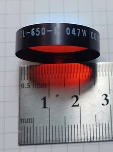 650 nm 1" optical filter LL-650-F 047W Spectra-Physics CORION - Picture 1 of 2