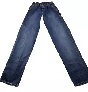 Cinch Blue Label Men 30x38 Denim Cargo Carpenter Chore Jeans Farm Workwear Rodeo - Picture 1 of 18