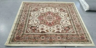 RUST 6' X 6' Square Loose Threads Rug, Reduced Price 1172712540 LNH330R-6SQ - Image 1 of 4