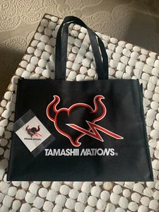 NYCC 2021 Tamashii Nations Black Tote Bag w Sticker Exclusive Bandai New York - Picture 1 of 3