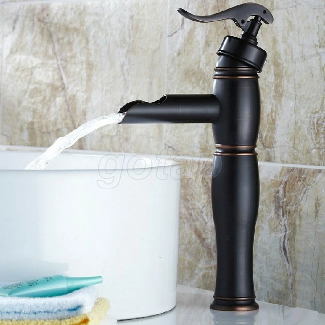 DLL NEW "Water Pump Look" Style Brass Bathroom Vessel Sink Faucet Mixer Tap Ghg013