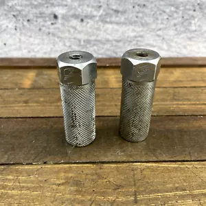 GT BMX Axle Pegs 26t Steel Old School BMX Freestyle Tube Ride Dyno OG 90s Chrome - Picture 1 of 12