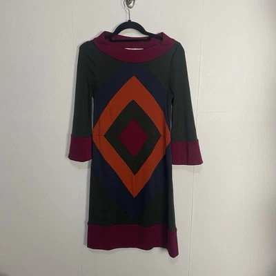 Vestido de lana para mujer Diane von Furstenberg Ungaro colorblock talla 4. Foto 1 de 4