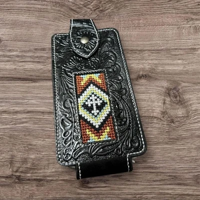 FUNDA DE CUERO PARA TELÉFONO AZTECA COSS BOLSA TAPIZ CINTURÓN LAZO UNIVERSAL #EH13018 Foto 1 de 4