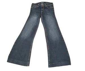 Ariat pantalone jeans vita perfetta gamba larga denim blu donna anni 30 western rodeo - Foto 1 di 13