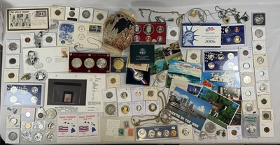 *Estate of Wayne Kerr* Junk Drawer Lot Silver Coins Jewelry Random Collectibles - Image 1 of 4