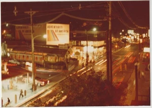 Adventurs of America Downtown Night Gatlinburg TN. Color Photo 3 1/2" x 5" 1979 - Picture 1 of 2