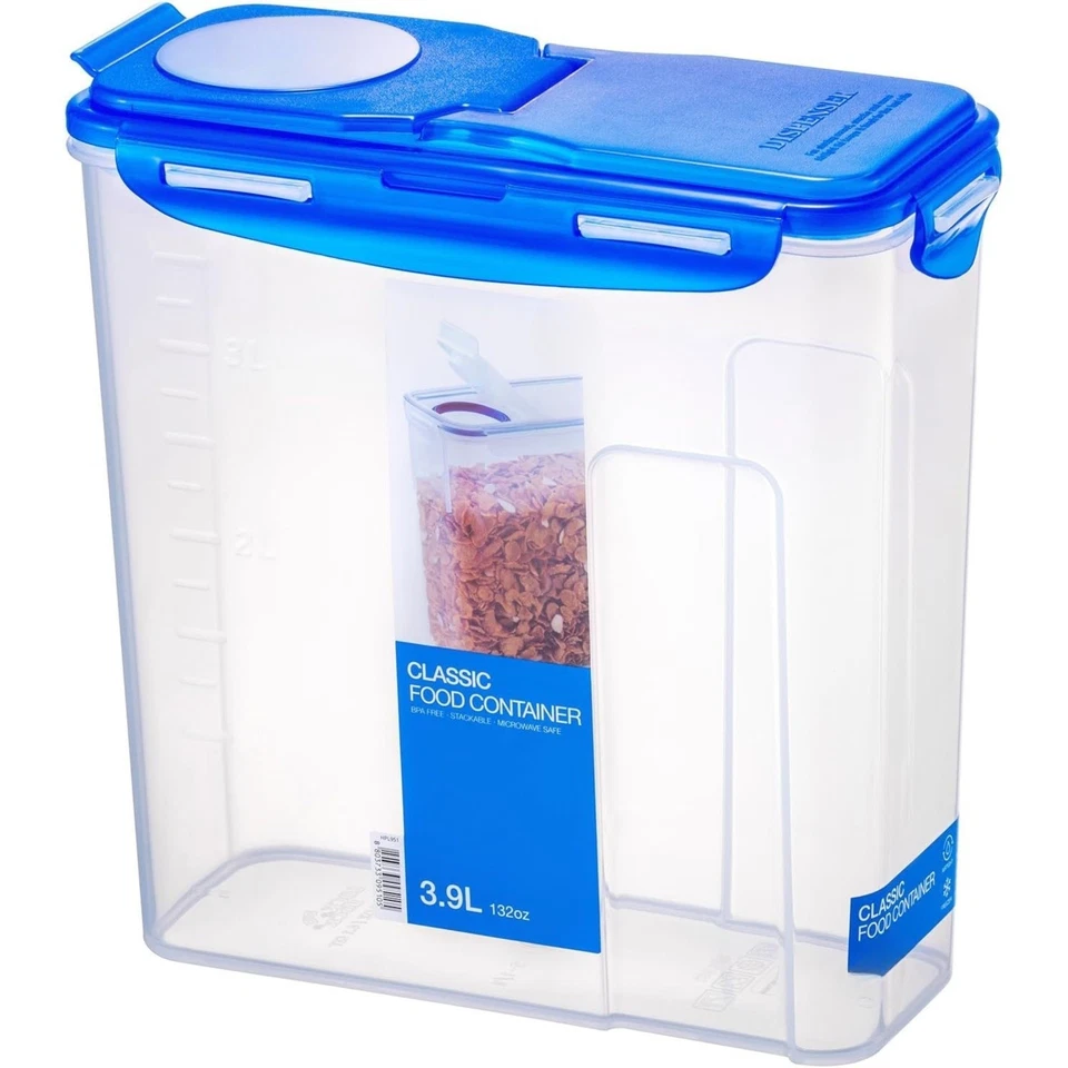 Locknlock Cereal Dispenser 3.9L HPL951 Airtight Food Storage Container Clear UK - Image 1 of 1