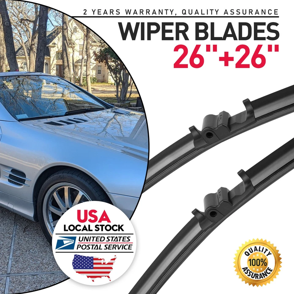 Limpiaparabrisas delantero 26"+26" apto para Mercedes-Benz SL500 SL55 AMG SL550 Foto 1 de 4
