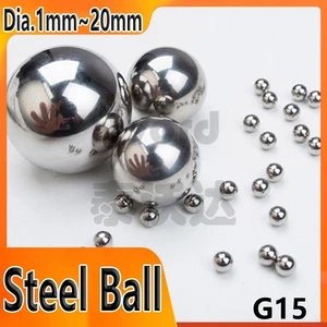 G15 Steel Ball Dia 1/1.5/2/2.5/3/3.1/3.5~20mm High Precision Bearing Steel Balls - Picture 1 of 4