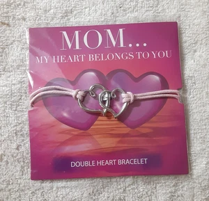 Pulsera Doble Corazón K-3413 Mamá Mi Corazón Te Pertenece - Imagen 1 de 2