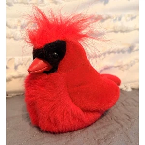 VTG K&M INTERNATIONAL 5" RED BIRD PLUSH NO SOUND - Picture 1 of 4