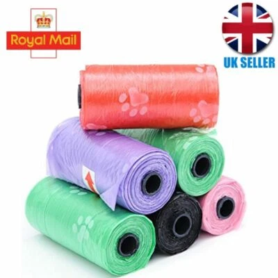 Dog Cat Poo Bags Quality Biodegradable Eco Friendly Unscented Poop Bag UK Seller - Image 1 of 4