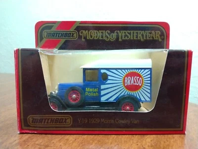 Vintage Matchbox Models of Yesteryear Y-19 1929 Morris Cowley Van, Brasso, NIB - Image 1 of 4