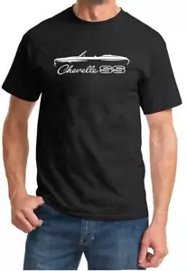 1970 Chevelle SS Convertible Classic Outline Design Tshirt NEU - Bild 1 von 13