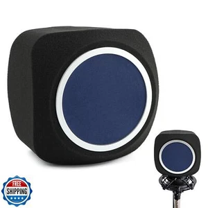 Professional Microphone Isolation Shield with Pops Filter, Reflection Mic Fil - Picture 1 of 5