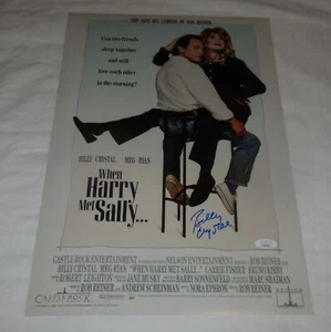 BILLY CRYSTAL SIGNIERT ALS HARRY SALLY TRAF... 12 X 18 FILMPOSTER 2 JSA - Bild 1 von 3