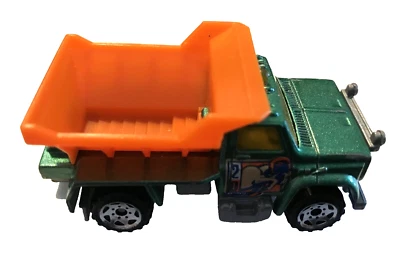 1990 Matchbox Chevy зеленый оранжевый литой грузовик 1:64 (без плуга) отдельно - Изображение 1 из 4