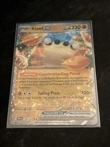Klawf ex 120/197 Holo Obsidian Flammen Pokémon Karte NM - Bild 1 von 2
