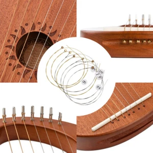 7pcs Gitarrenzubehör Harfe Saiten String Choroi Harfen-Saiten für Harfenanfänger - Bild 1 von 10