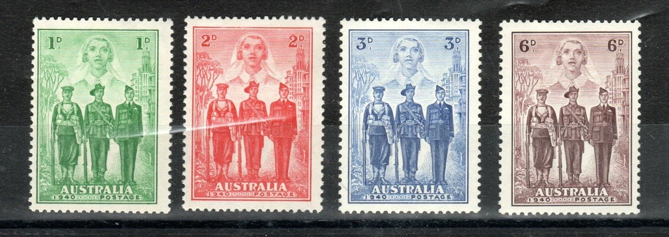 Australia 1940 AIF set to 6d MH - Image 1 of 1