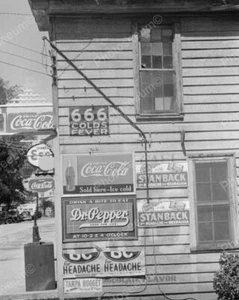 Soda Schilder am Gebäude 1938 Vintage 8x10 Nachdruck des alten Fotos - Bild 1 von 1