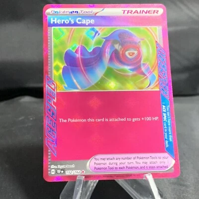Hero’s Cape 152/162 Temporal Forces ACE SPEC Rare Pokémon M/NM - Image 1 of 2