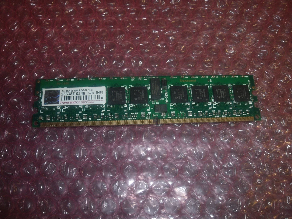 Transcend 1GB DDR400 REG-D CL3 Server Memory 236387-0346 - Image 1 of 1
