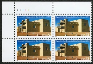 #3220 32c Spanish Settlement of SW, Plate Block [B1111 UL] **ANY 5=FREE SHIP** - Picture 1 of 1