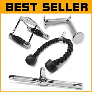 Non-Slip Grip Tricep Rope and Cable Attachments for Maximum Workout Comfort - Picture 1 of 9