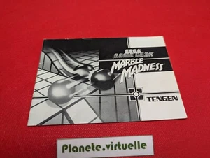 NOTICE INSTRUCTION BOOKLET MARBLE MADNESS SEGA GAME GEAR EUR - Picture 1 of 5