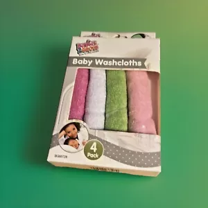 Pack de 4 paños para bebé 100 % poliéster multicolor accesorios para el baño recién nacido - Imagen 1 de 7