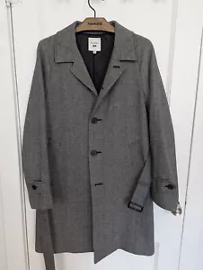 Uniqlo x JW Anderson Grey Wool Belt Trench Coat Size S - Picture 1 of 6