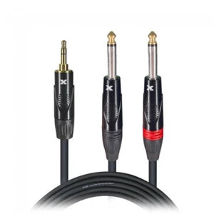 5ft 3.5mm to dual 1/4 TS mono - Picture 1 of 1