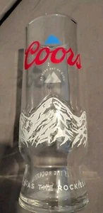 Coors New Half Pint Glass Official Mountain Peak Design Home Bar Beer - Picture 1 of 5