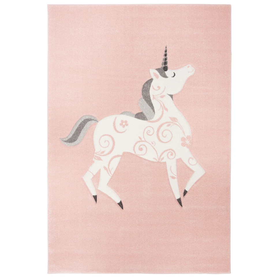 SAFAVIEH Carousel Kids Collection CRK163P Pink/Ivory Rug - Image 1 of 4