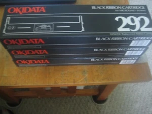 3 PK New ! Genuine Okidata OKI Microline 292 Black Ribbon - Picture 1 of 4