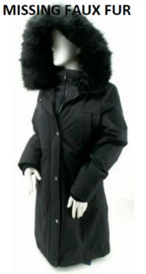 1 CHAQUETA PARKA LARGA RESISTENTE AL AGUA MUJER MADISON (NEGRA PEQUEÑA) NUEVA SIN ETIQUETAS Foto 1 de 4