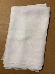 White Chiffon Fabric Sheer Polyester Formal Dress Bridal 2-1/2 Yds x 44” W - Picture 1 of 6